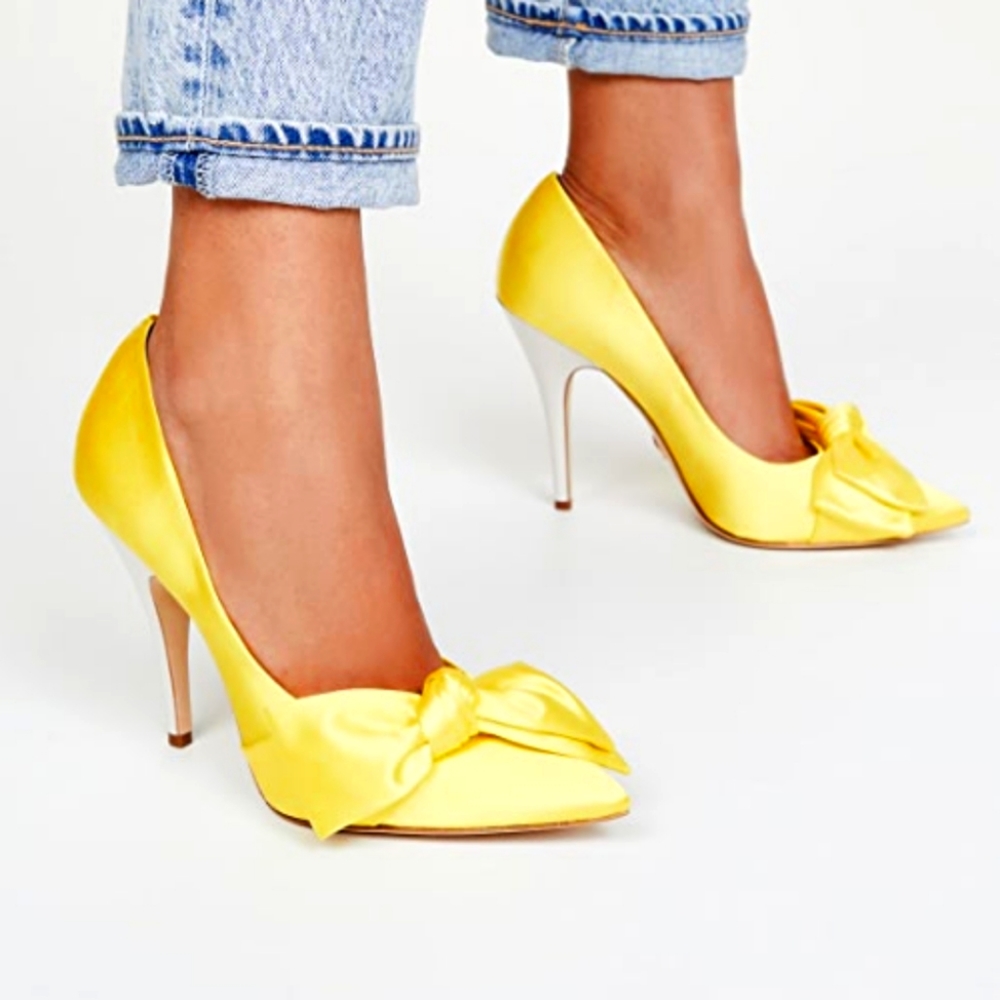 Tory Burch satin bow pump